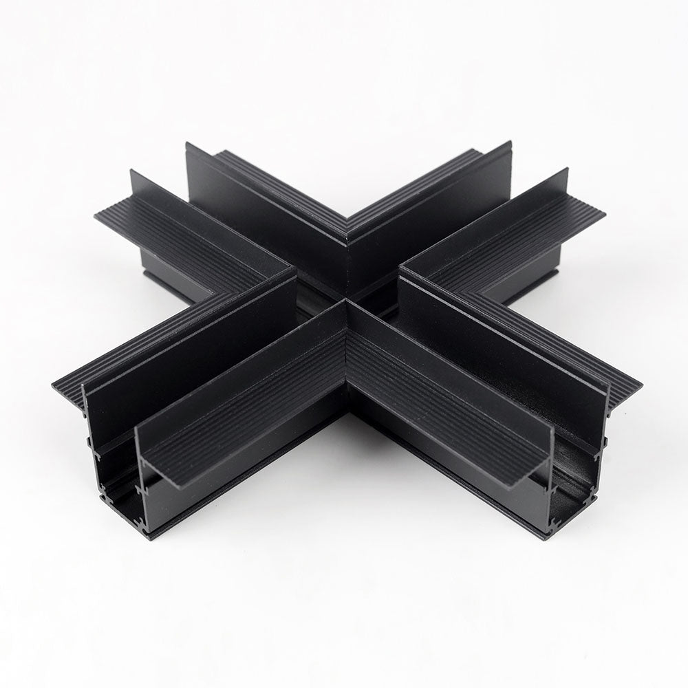 AM-MR-X20HFA - X Horizontal Corner for Flush Mounted Magnetic Rail