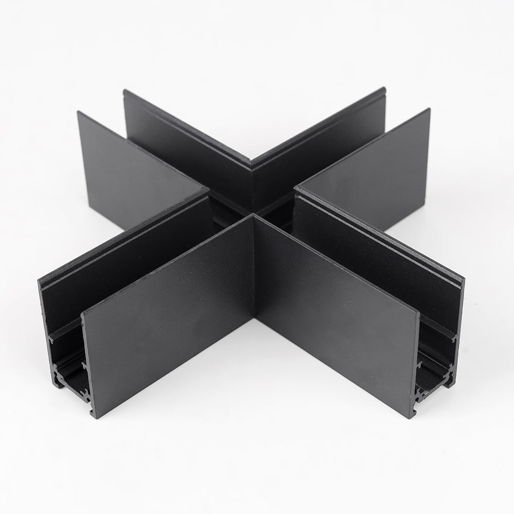 AM-MR-X20HSA - X Horizontal Corner for Surface Mounted Magnetic Rail