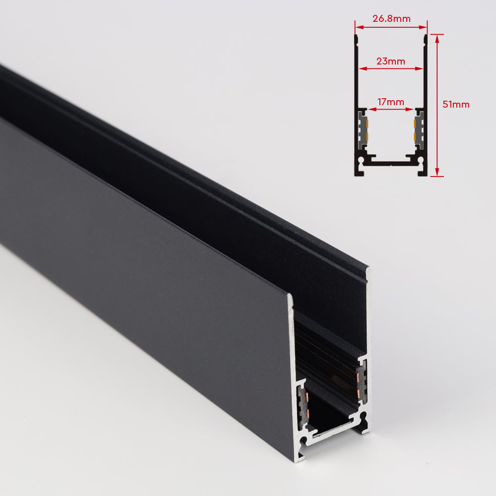 AM-MR-20S15C - (2M) 20 Style Surface Mounted Magnetic Rail