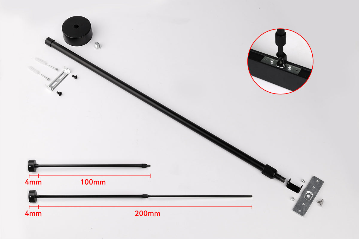 AM-MR-HS20B2 - Hanger-S (1m-2m) for Surface Mounted Magnetic Rail