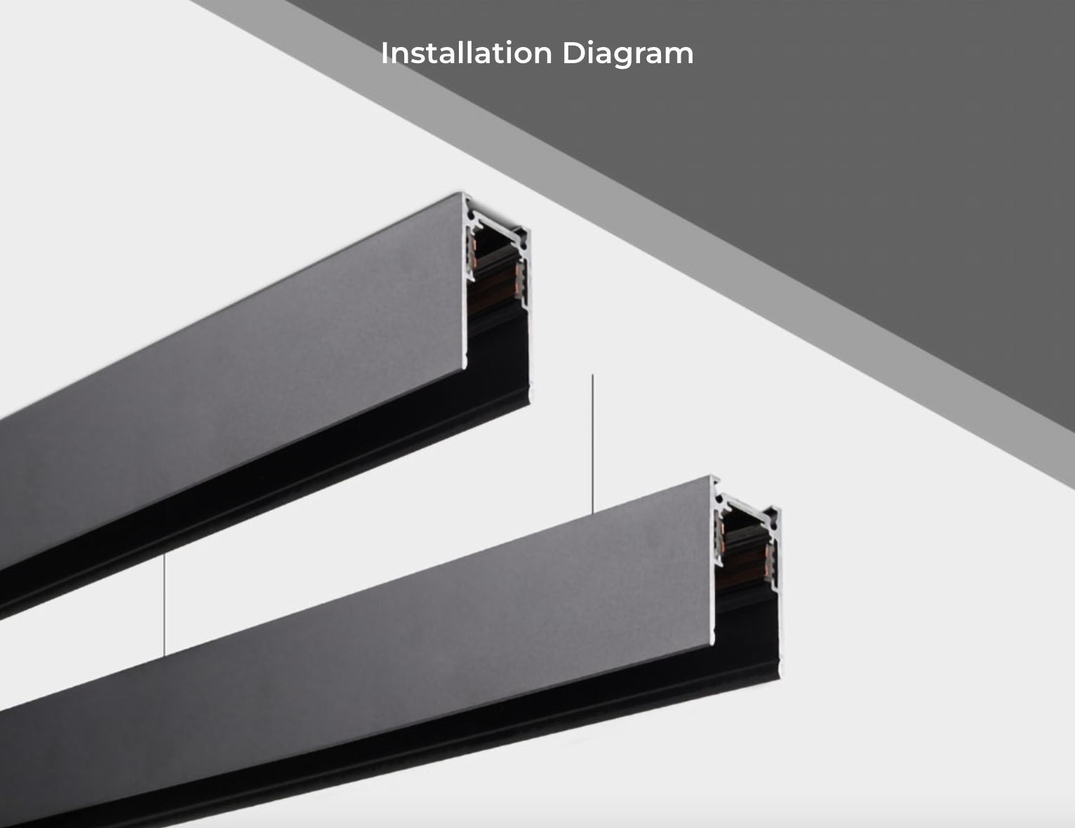 AM-MR-20S15C - (2M) 20 Style Surface Mounted Magnetic Rail