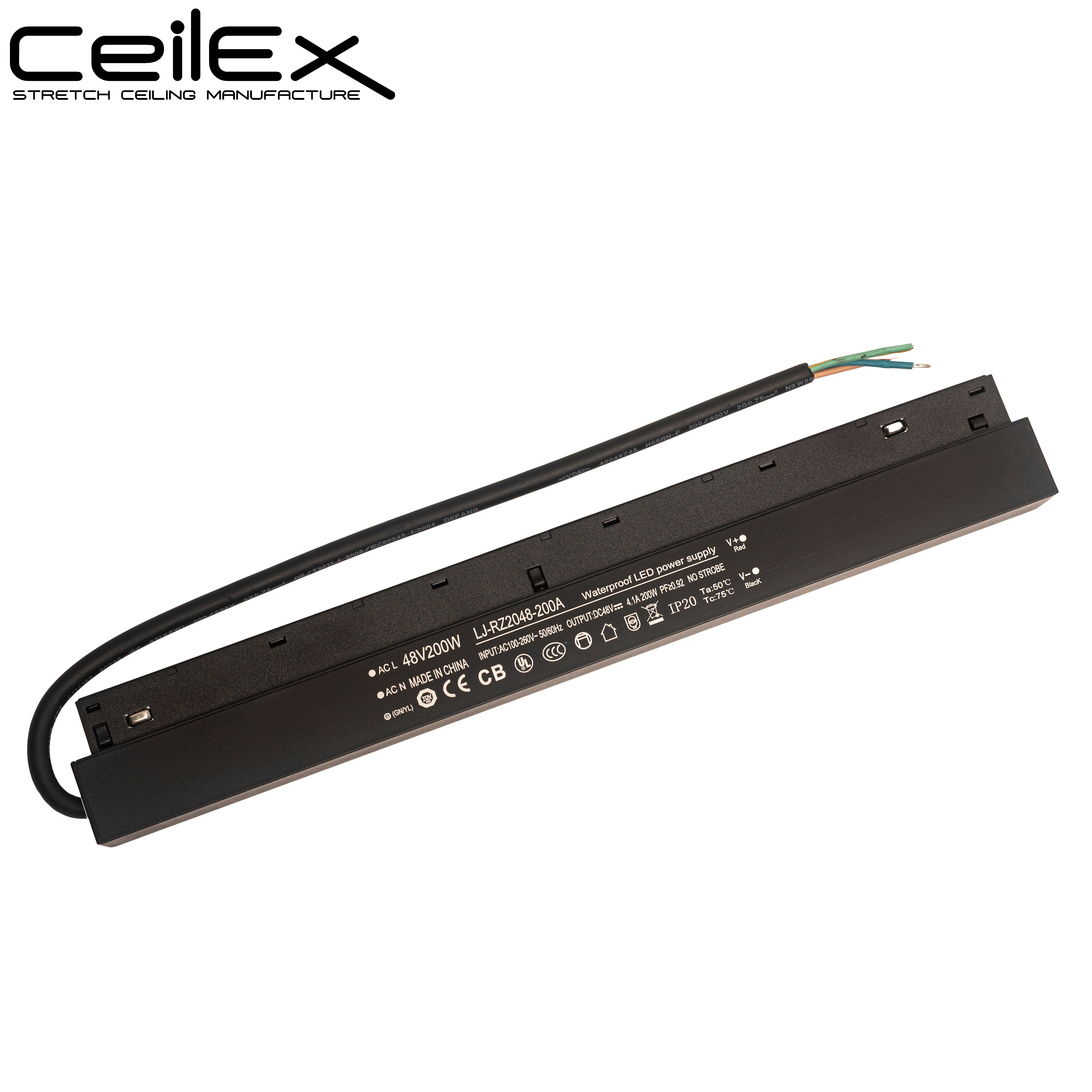 LED Driver 48V 200W IP20, Constant-Voltage Power Supply, LED Power Supply 100–260VAC 50/60Hz, Transformer for LED Lights