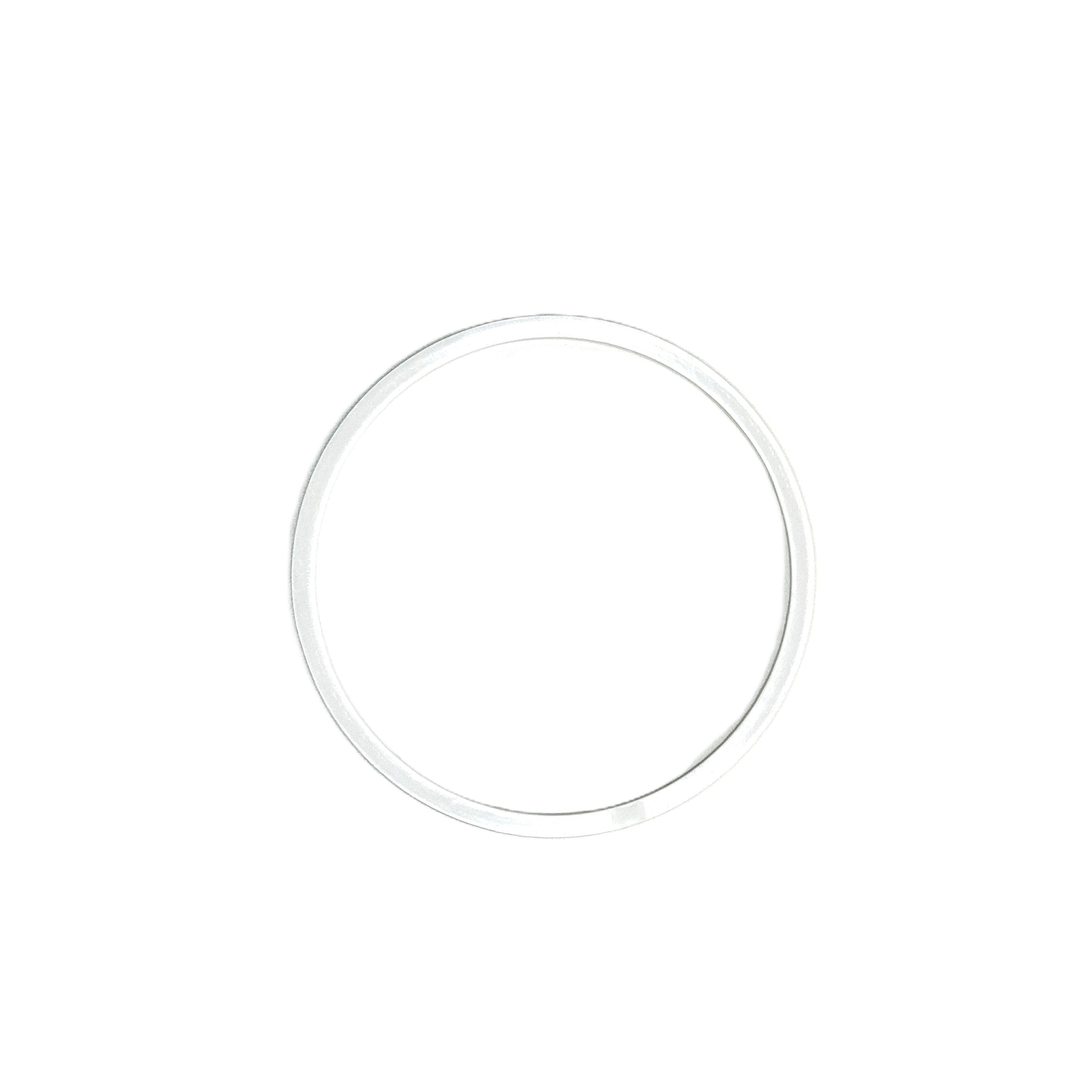 D6.1" (155 mm) White Stretch Ceilings Reinforcement Circle Rings/Protective Thermal Rings for Spotlights Installation