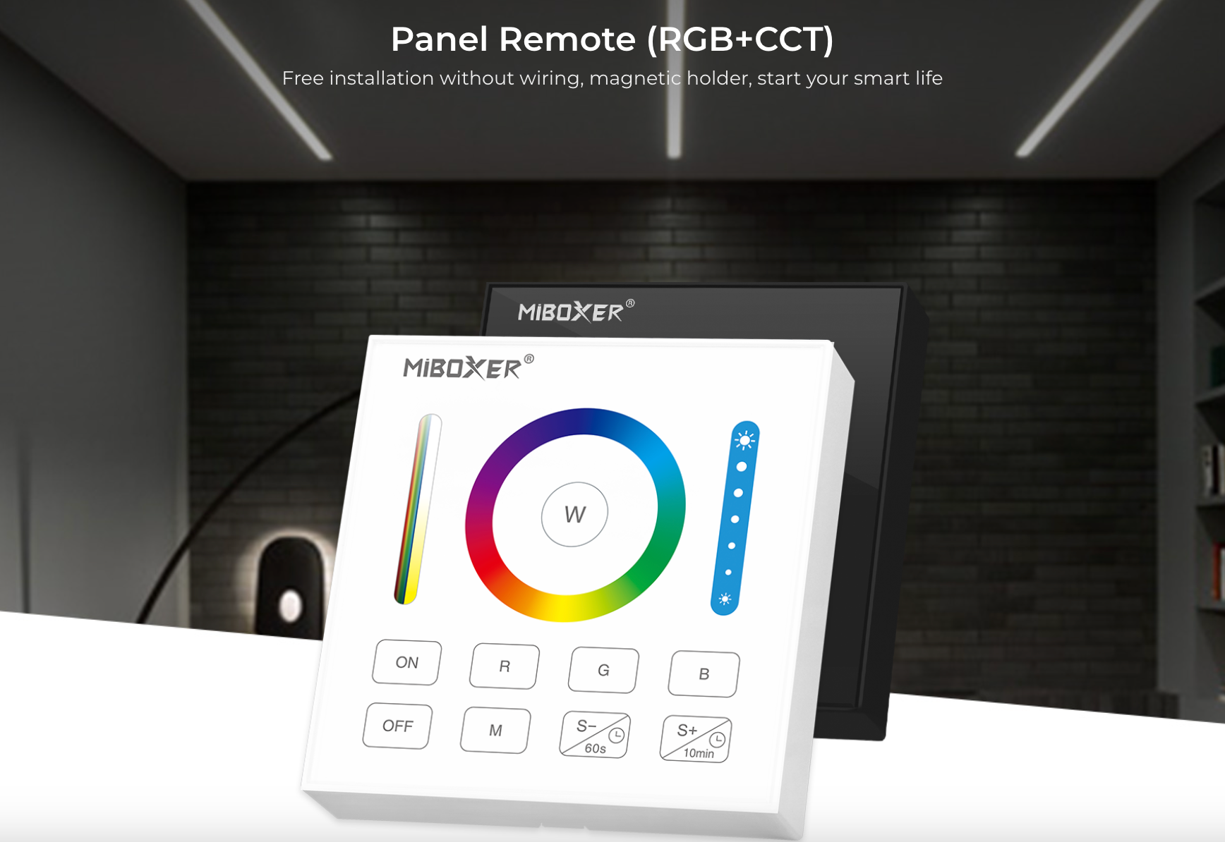 B0-W - Panel Remote (RGB+CCT) White