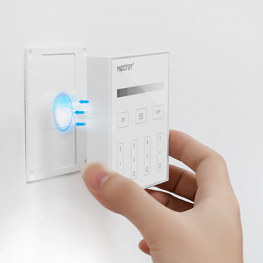 B1-B - 4-Zone Panel Remote (Brightness) Black