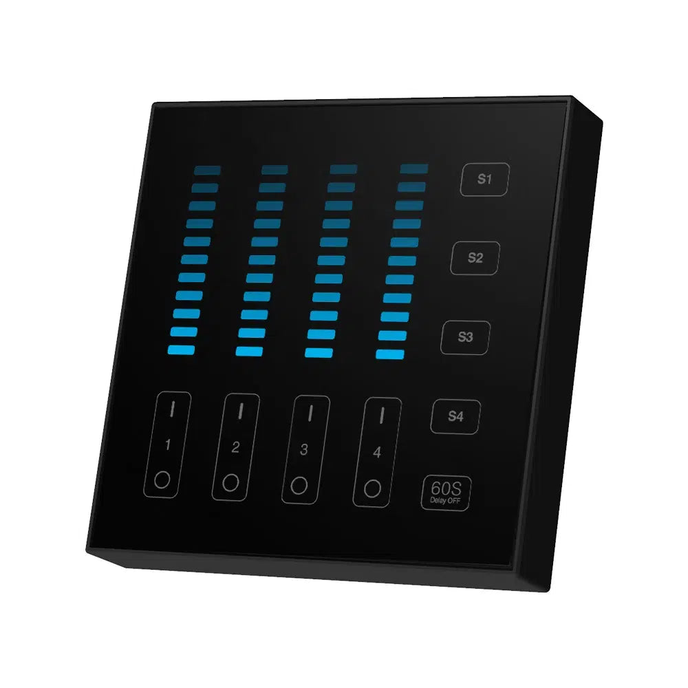 B5-B - 4-Zone Brightness Panel Remote Black