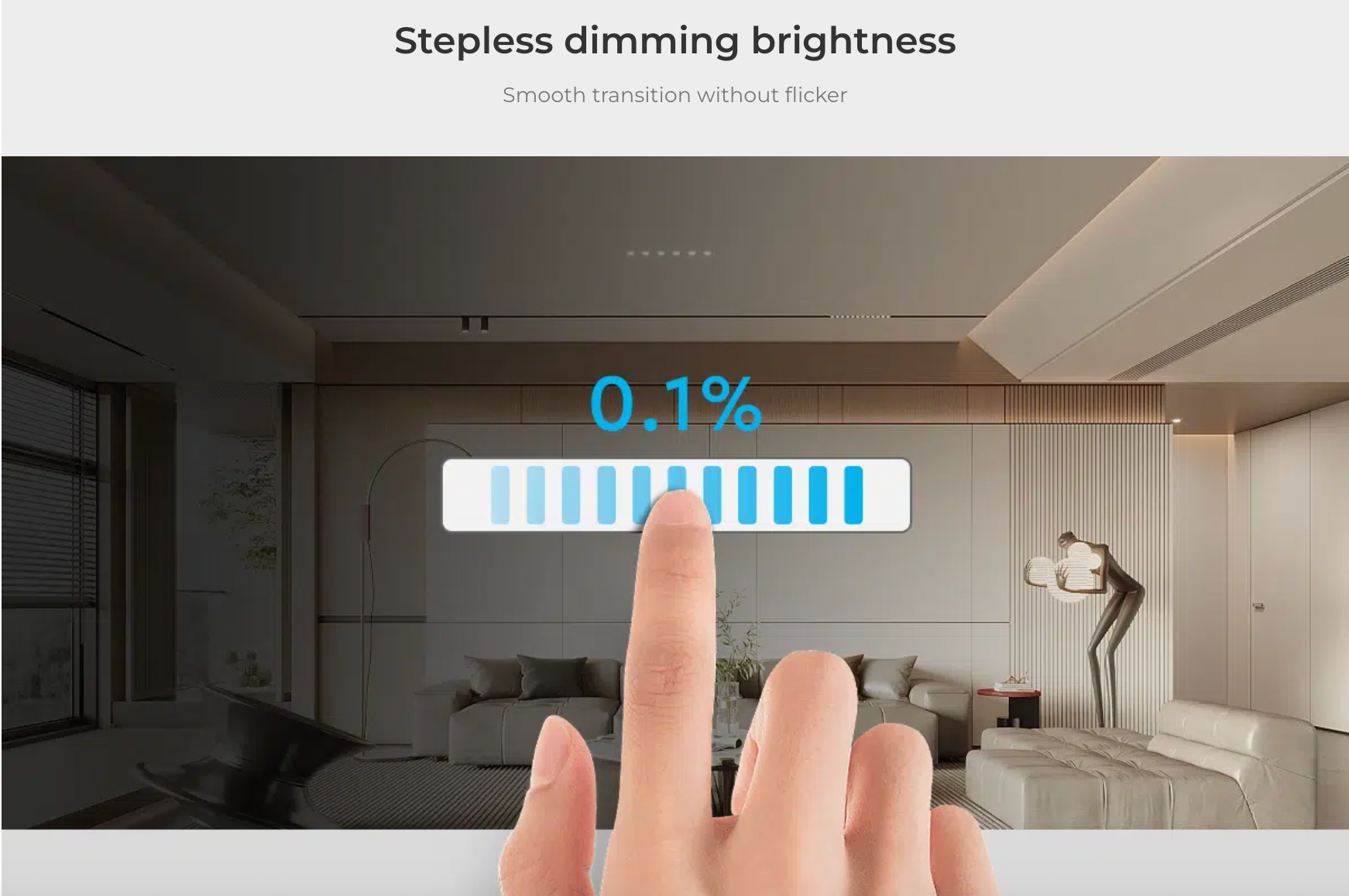 B5-B - 4-Zone Brightness Panel Remote Black