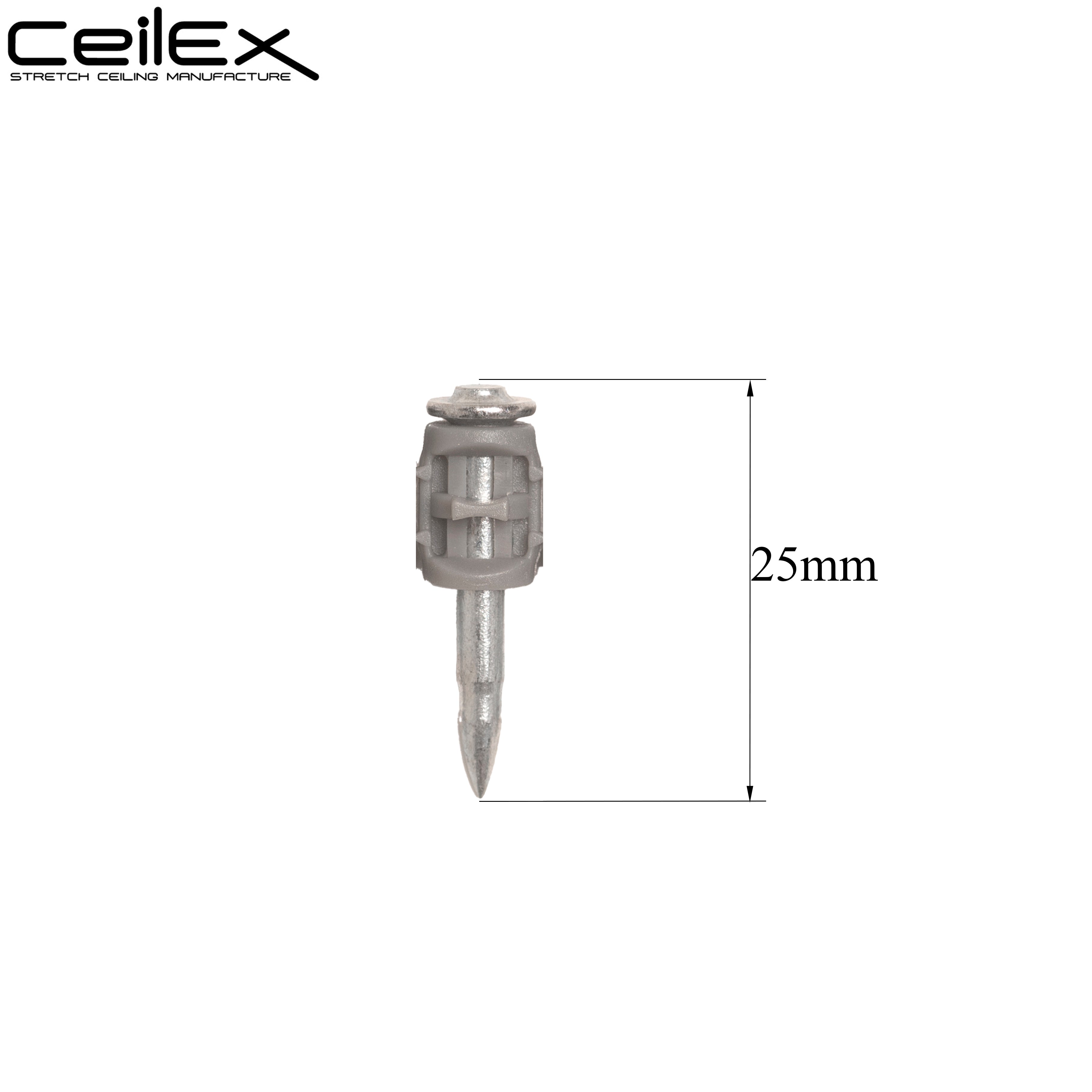 1000x Collated Concrete Nails 1'' (25mm) - for Hilti only B3 MX, BX3