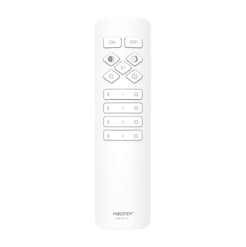 C1-W - 4-Zone Color Temperature Remote (CCT White Remote)