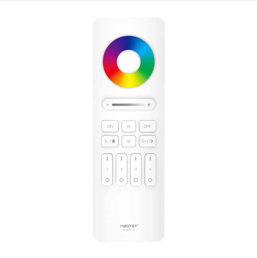 C5-W - 4-Zone RGB+CCT Remote (White)
