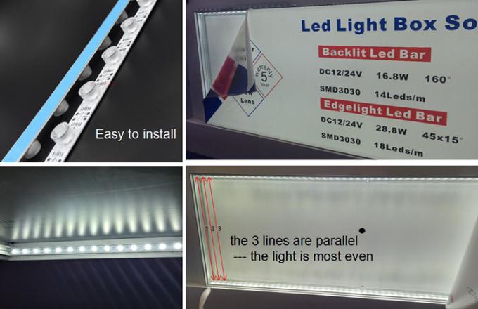CE-N3030-18W-HE-3K – Edge-lit 3K Led Bar 3.25ft, Dimmable 24V 28.8W Ip20, Ul Listed for Light Box & Stretch Ceiling
