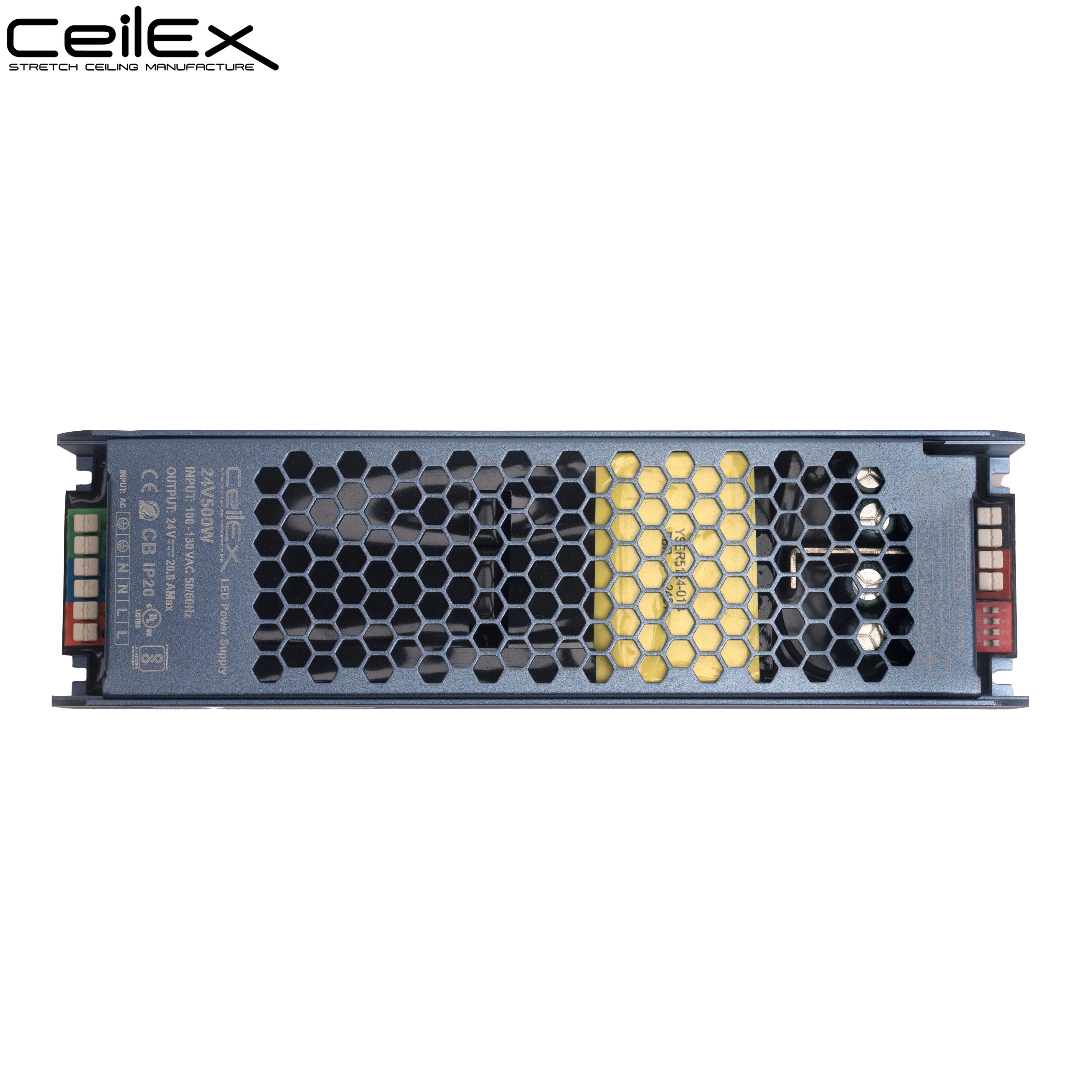 LED Driver 24V 500W IP20 UL Listed, Transformer for LED Lights, LED Power Supply 100-130 VAC 50/60Hz