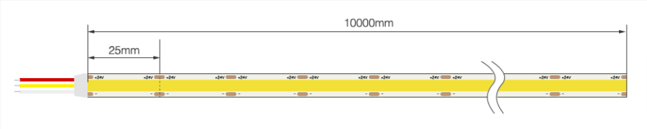 CSL2N02H - COB CCT Strip Light (10m/roll)