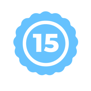 15 years warranty on material