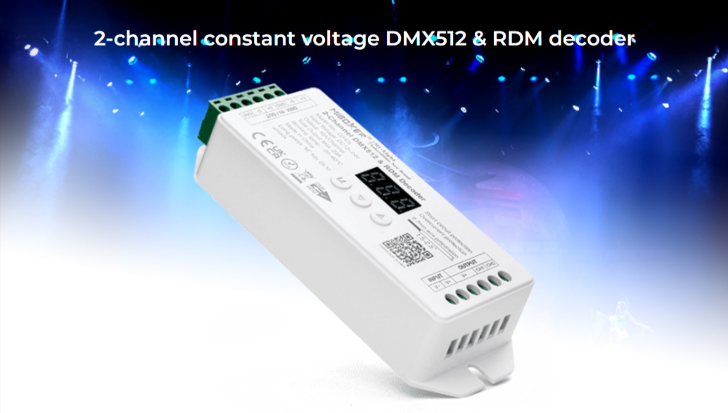 D2-CX - DMX512 2-Channel Constant Voltage DMX512 & RDM Decoder