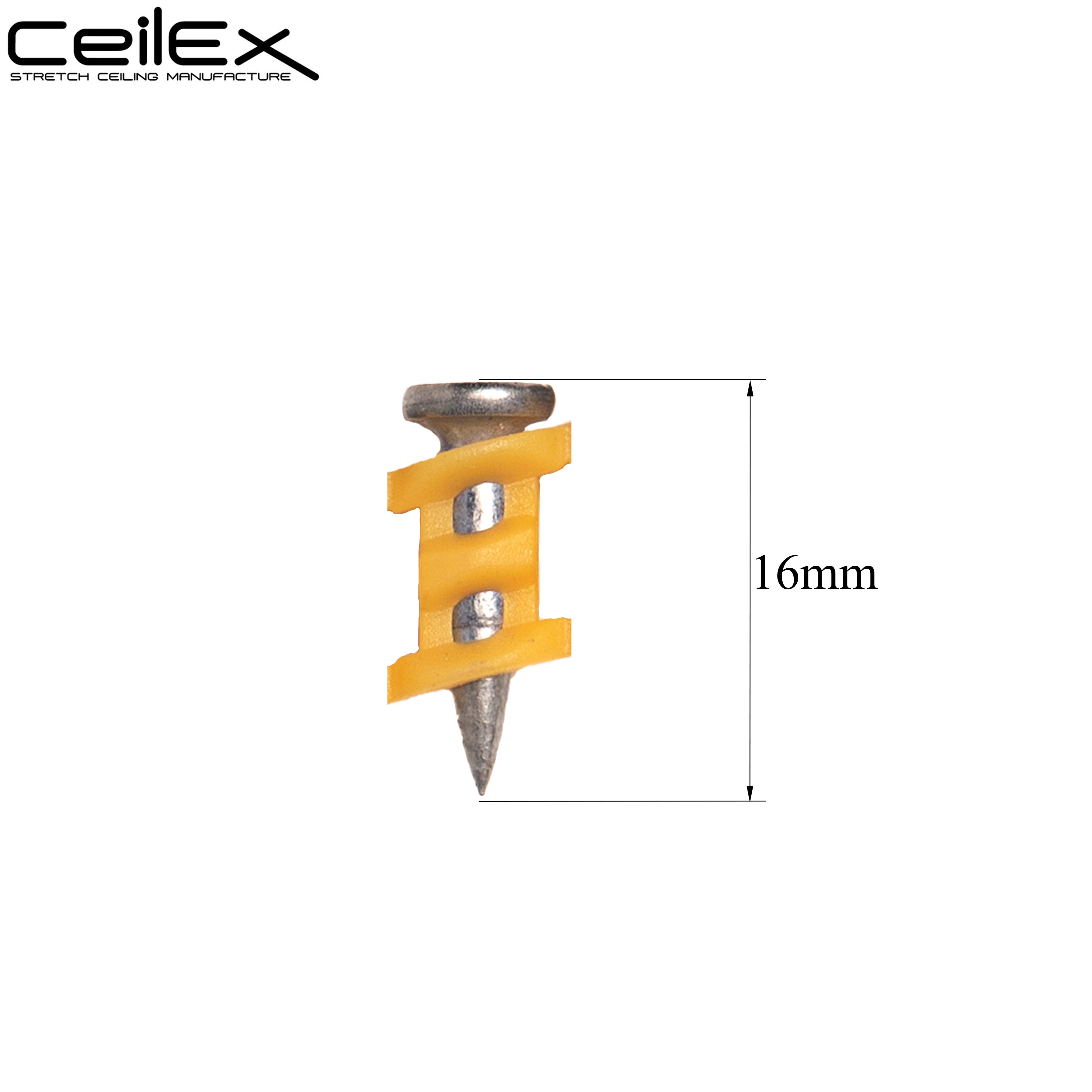 1005x Collated Concrete Nails 5/8'' (16mm) - for DeWalt DCN890