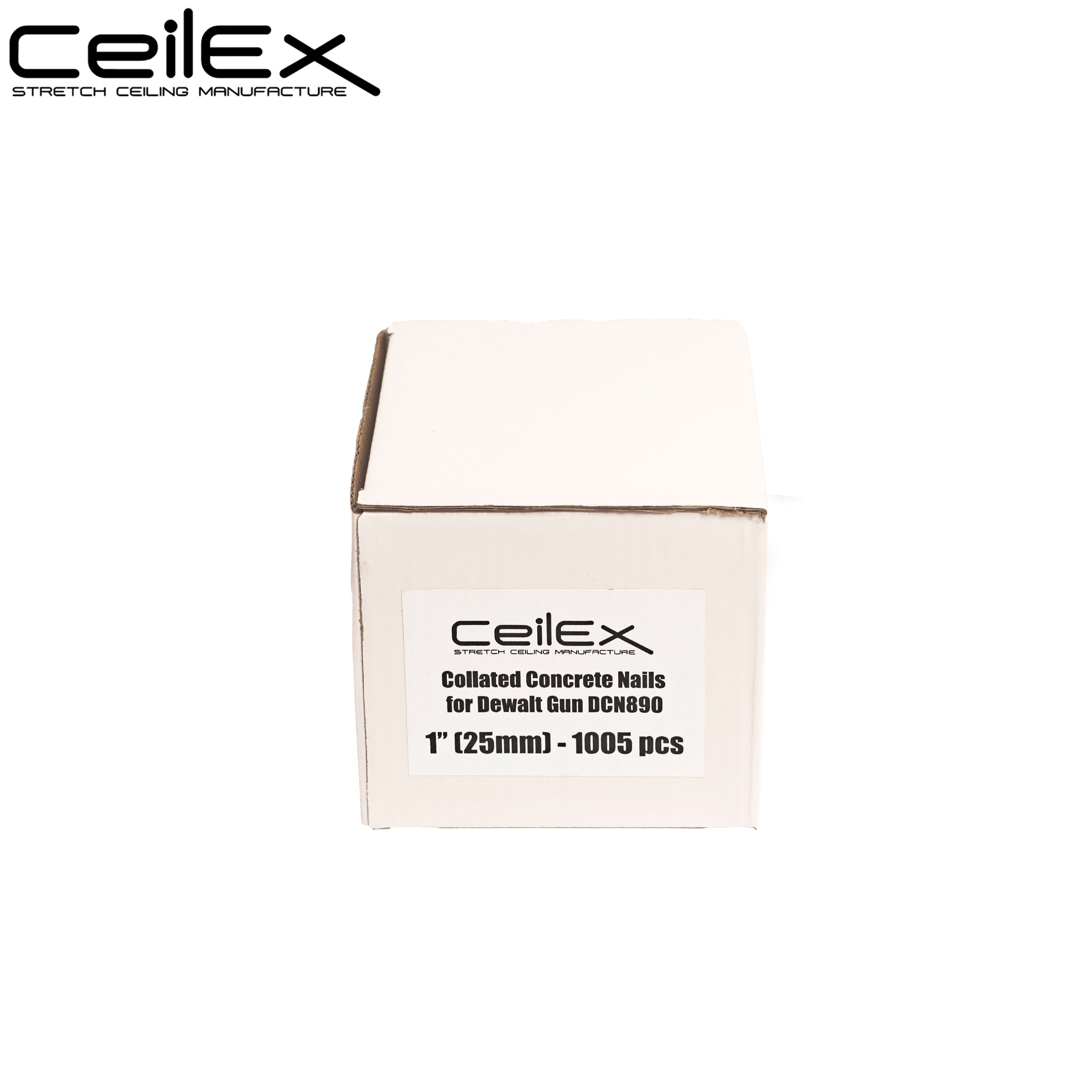 1005x Collated Concrete Nails 1'' (25mm) - for DeWalt DCN890
