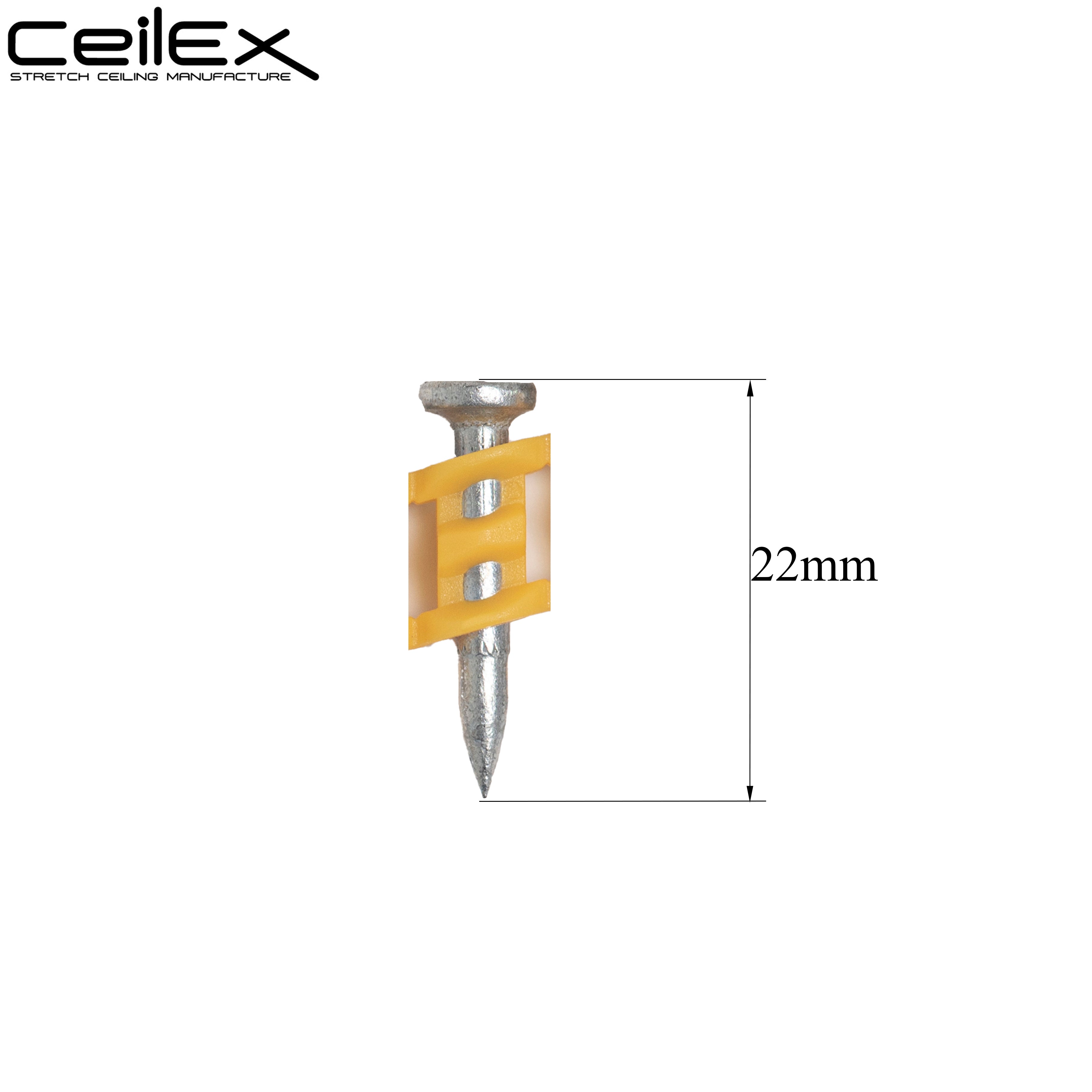 1005x Collated Concrete Nails 7/8'' (22mm) - for DeWalt DCN890