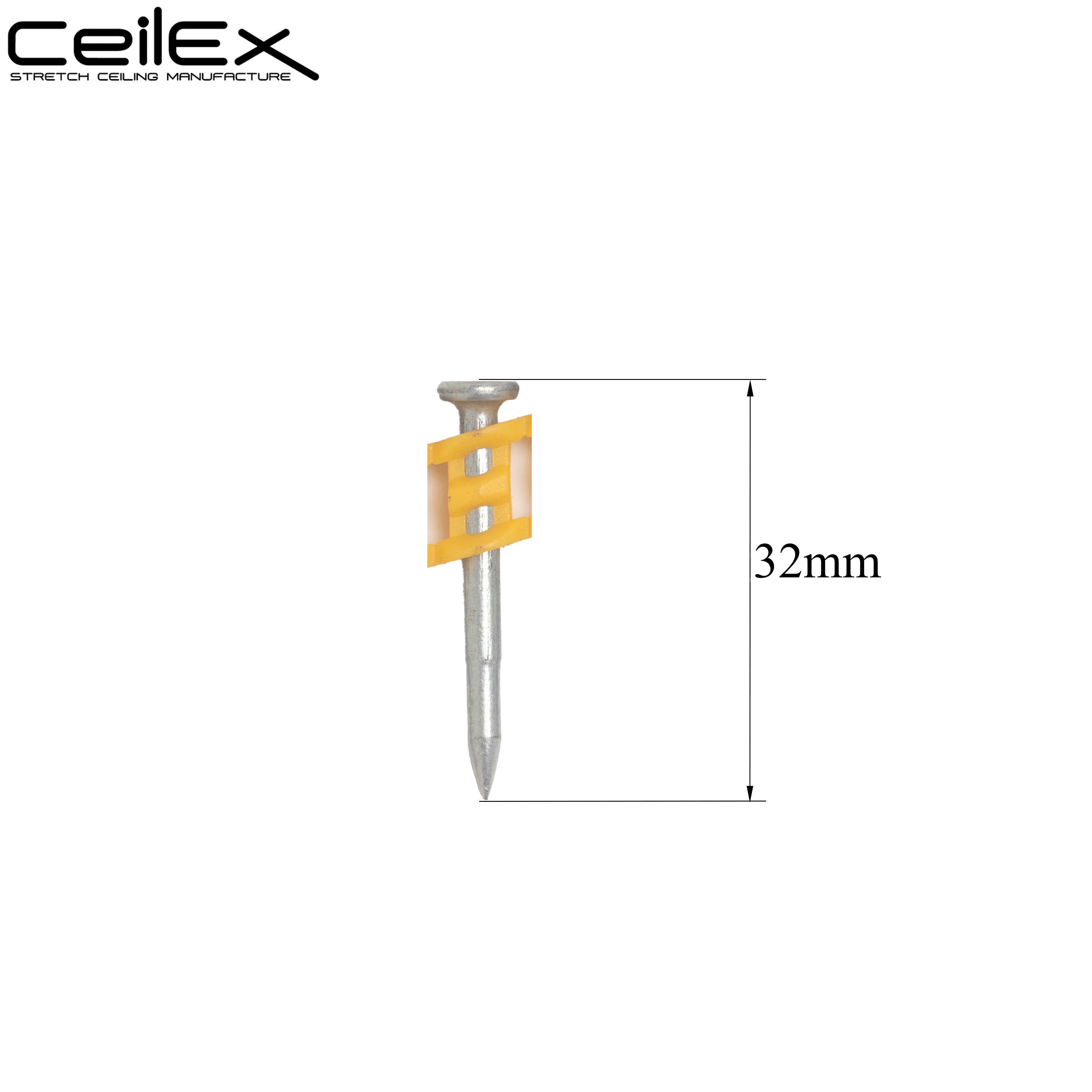 1005x Collated Concrete Nails 1 1/4'' (32mm) - for DeWalt DCN890