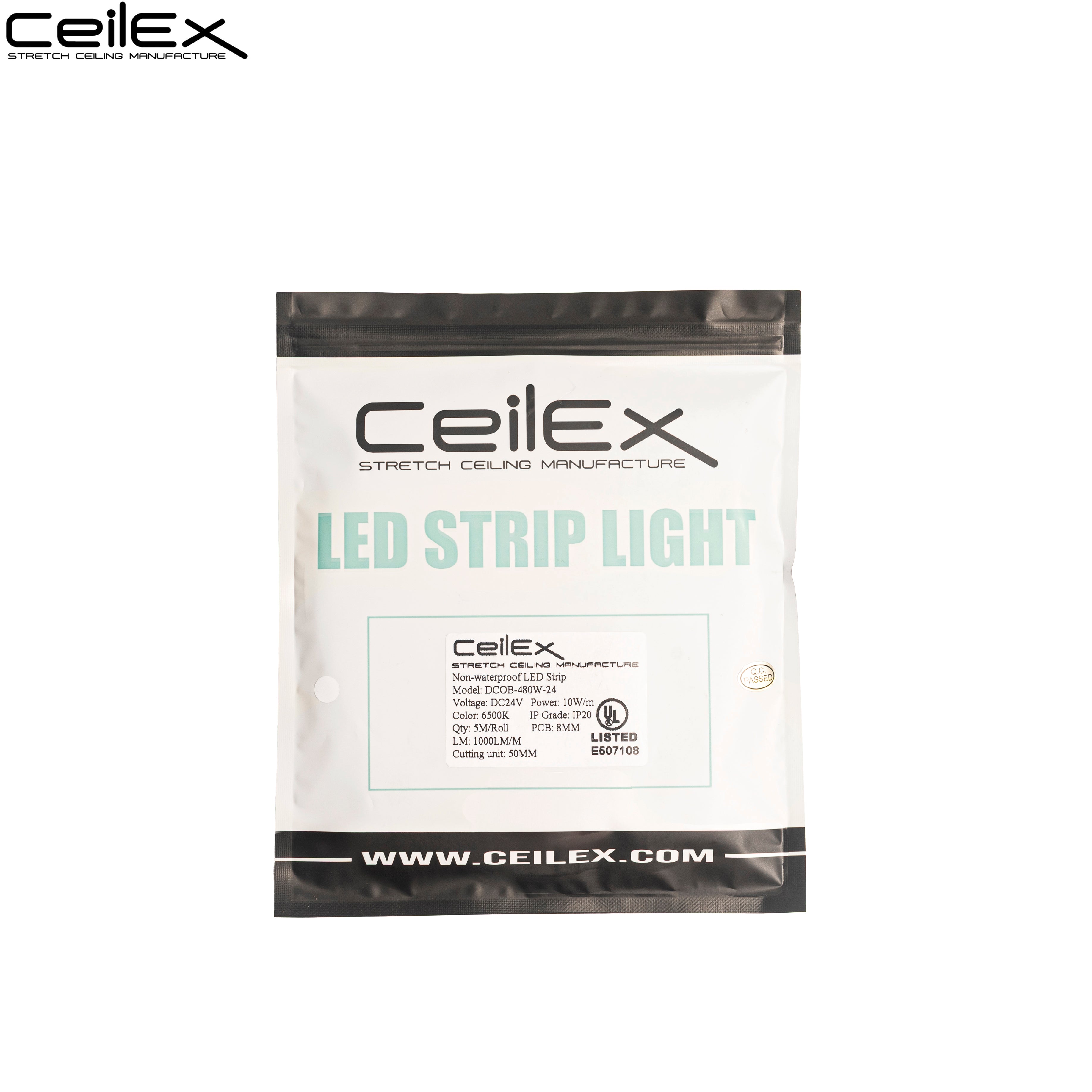 CE-DCOB-480W-24 - Non-waterproof Reel to Reel 480chips/m (White 6500K)