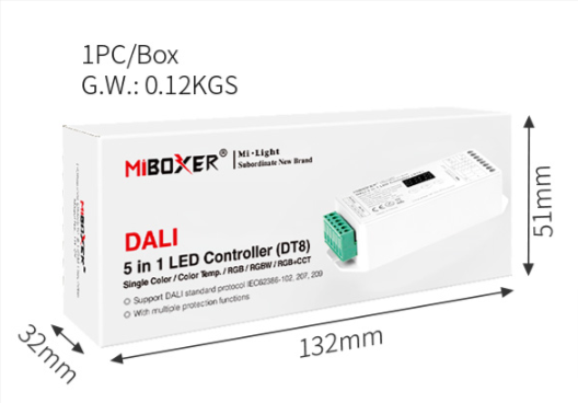 DL-X - DALI 5 in 1 LED Controller (DT8)