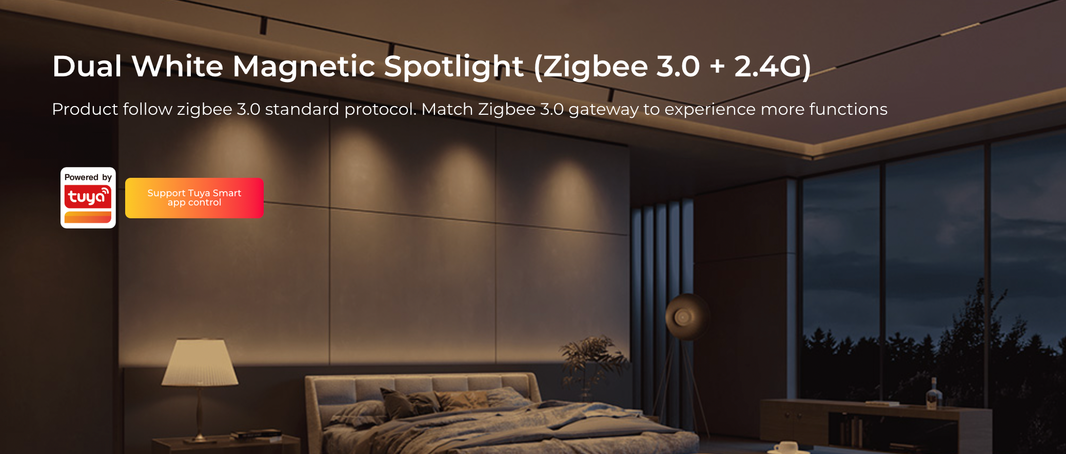 MS2-12B-ZR - 12W Color Temperature Magnetic Spotlight (Zigbee 3.0 + 2.4G)