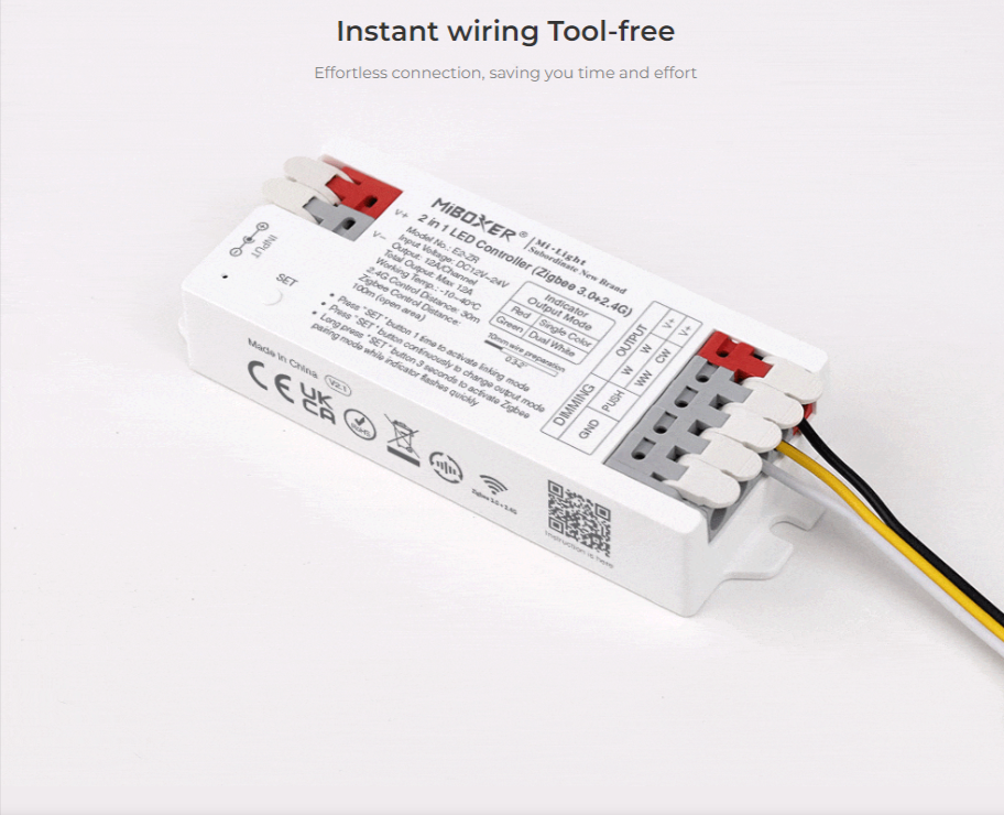 E2-ZR - 2 in 1 LED Controller (Zigbee 3.0 +2.4G)