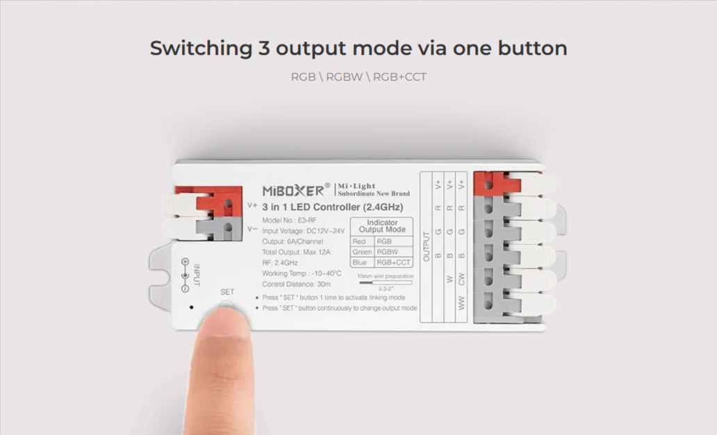 E3-RF - 3 in 1 LED Controller (2.4GHz)