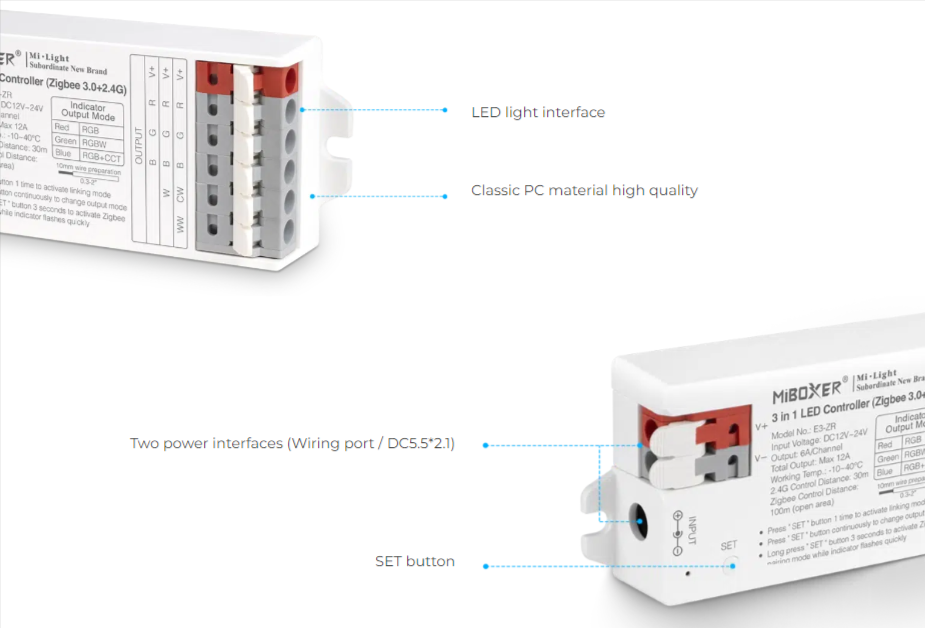 E3-ZR - 3 in 1 LED Controller (Zigbee 3.0 +2.4G)