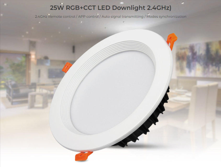 FUT060 - 25W RGB+CCT LED Downlight (2.4GHz)