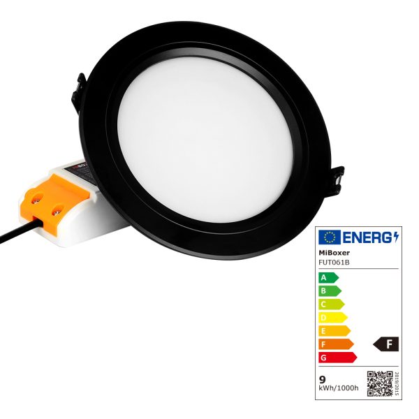 FUT061-B - 9W RGB+CCT LED Downlight (2.4GHz) Black