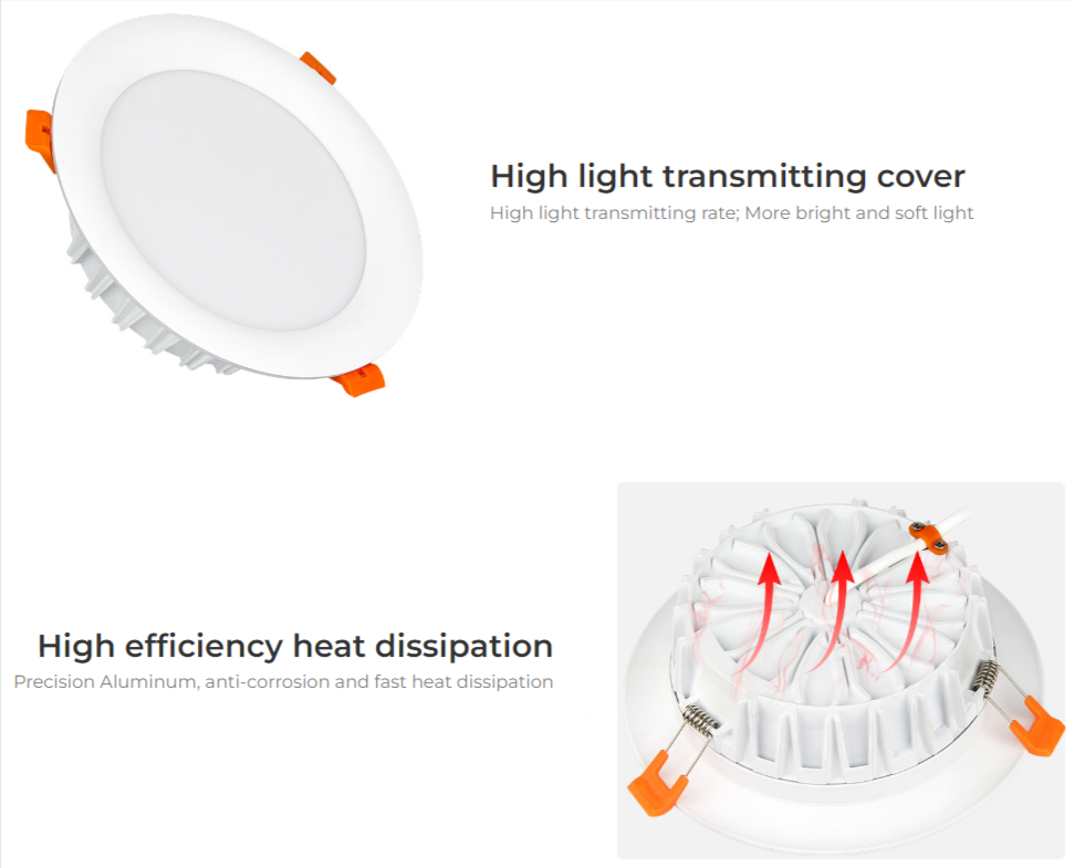 FUT065 - 18W RGB+CCT LED Downlight (2.4GHz)