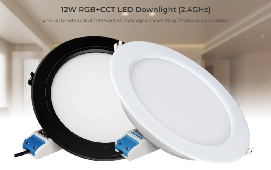 FUT066-W - 12W RGB+CCT LED Downlight (2.4GHz) White