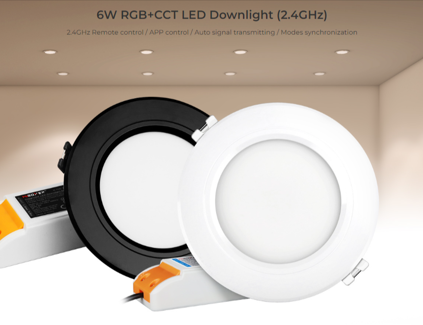 FUT068-W - 6W RGB+CCT LED Downlight (2.4GHz) White