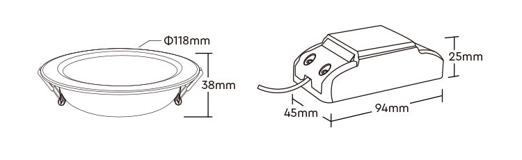 FUT068-W - 6W RGB+CCT LED Downlight (2.4GHz) White
