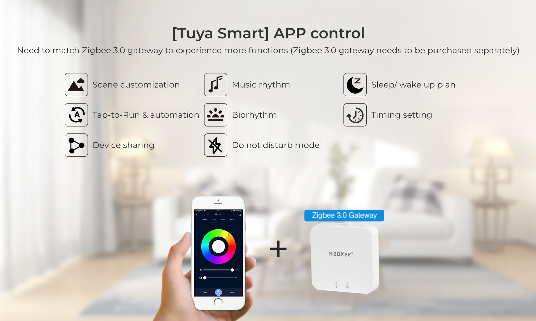 FUT068Z - 6W RGB+CCT LED Downlight (Zigbee 3.0)