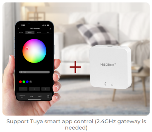 FUT078 - 9W Deep Anti-glare LED RGB+CCT Downlight (2.4GHz)