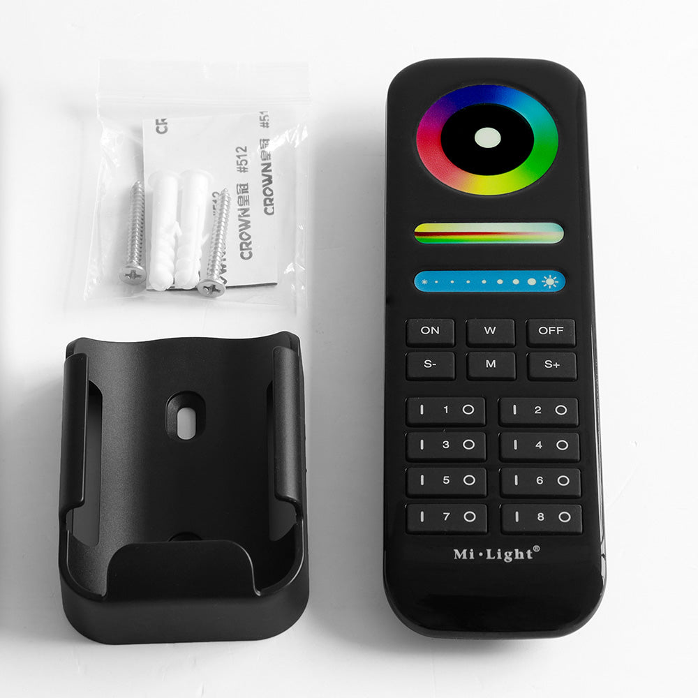 FUT089-B - 8-Zone RGB+CCT Remote Black