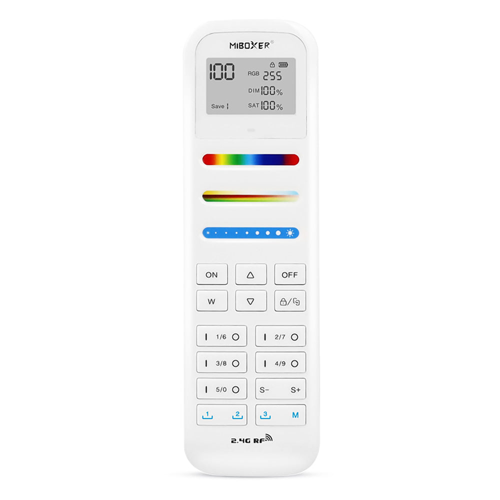 100-Zone RGB+CCT LED Remote 2.4GHz – Miboxer FUT100 | CEILEX – CEILEX INC