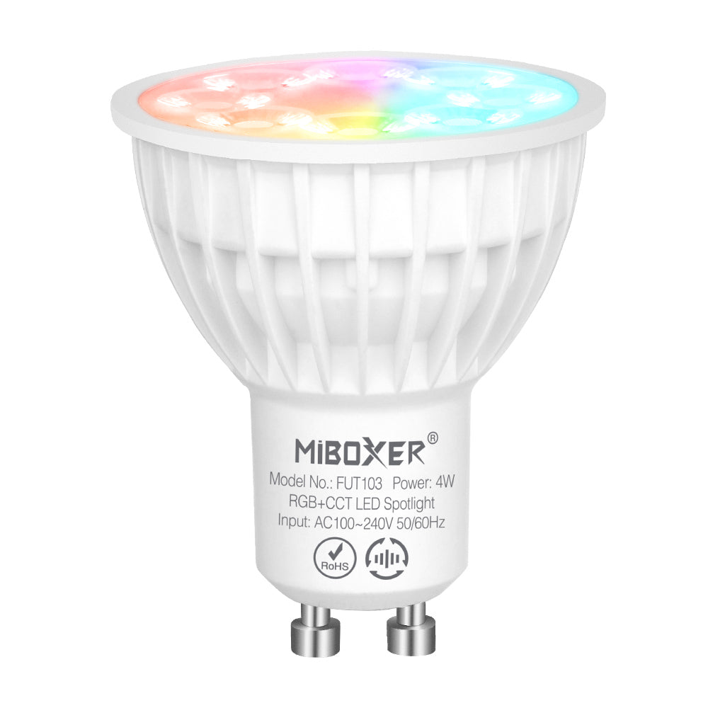 FUT103Z - 4W GU10 RGB+CCT LED Spotlight (Zigbee 3.0)