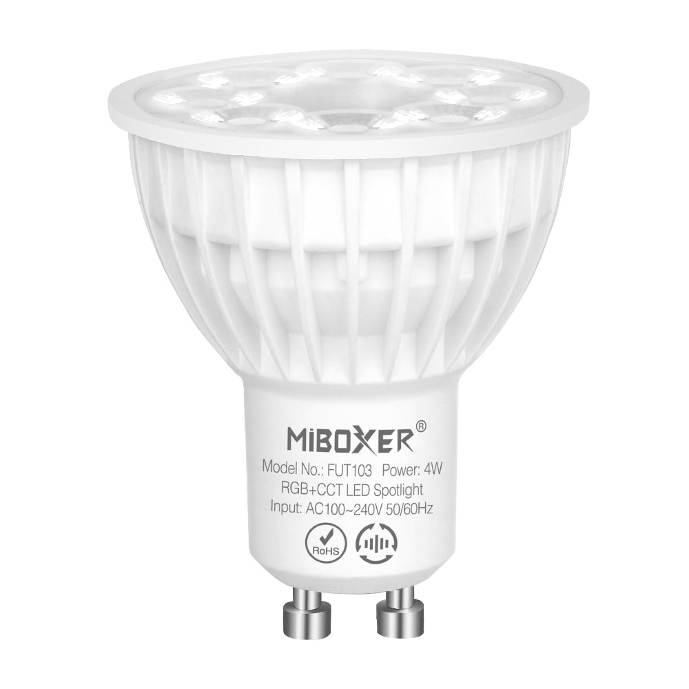 FUT103Z - 4W GU10 RGB+CCT LED Spotlight (Zigbee 3.0)