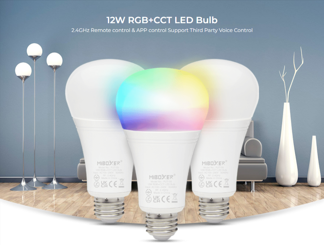 FUT105Z - 12W RGB+CCT LED Bulb (Zigbee 3.0)