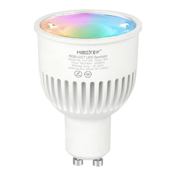 FUT106 - 6W GU10 RGB+CCT LED Spotlight (2.4G)