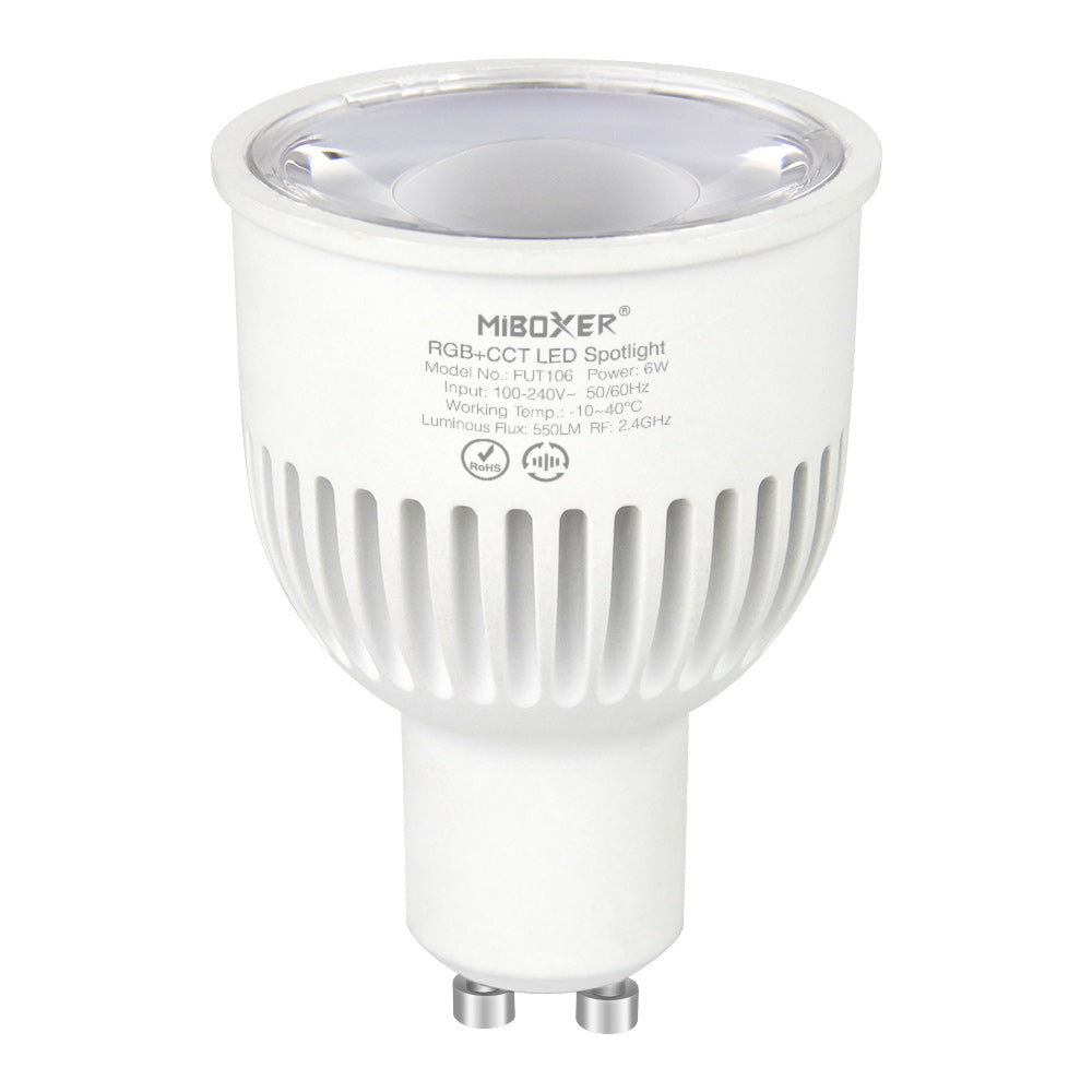FUT106 - 6W GU10 RGB+CCT LED Spotlight (2.4G)