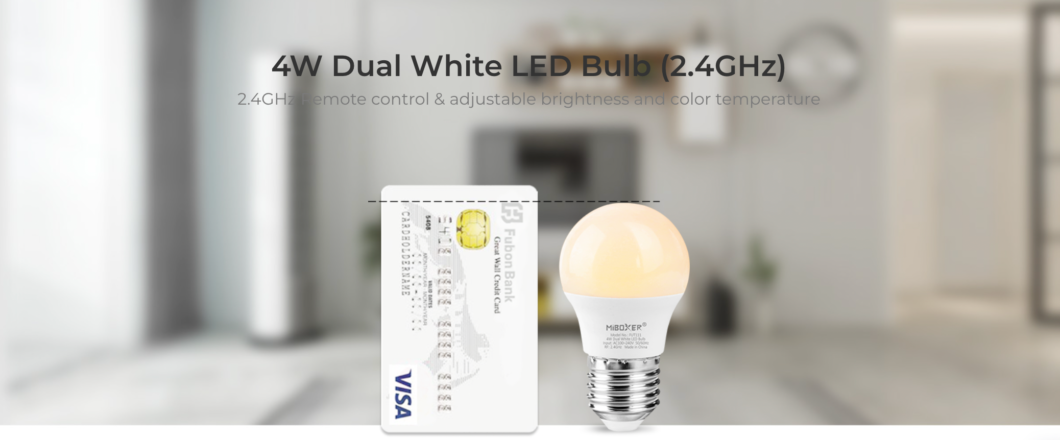 FUT111 E27 - 4W Dual White LED Bulb (2.4G)