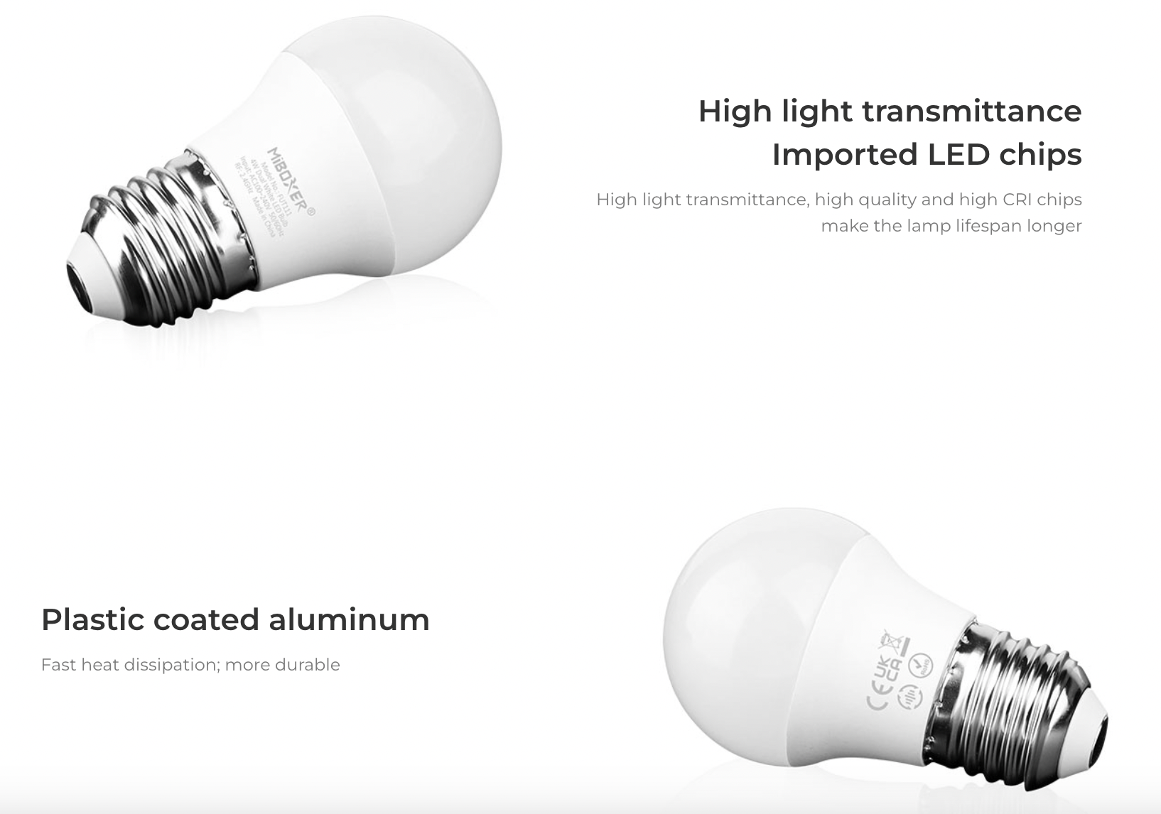 FUT111 E27 - 4W Dual White LED Bulb (2.4G)