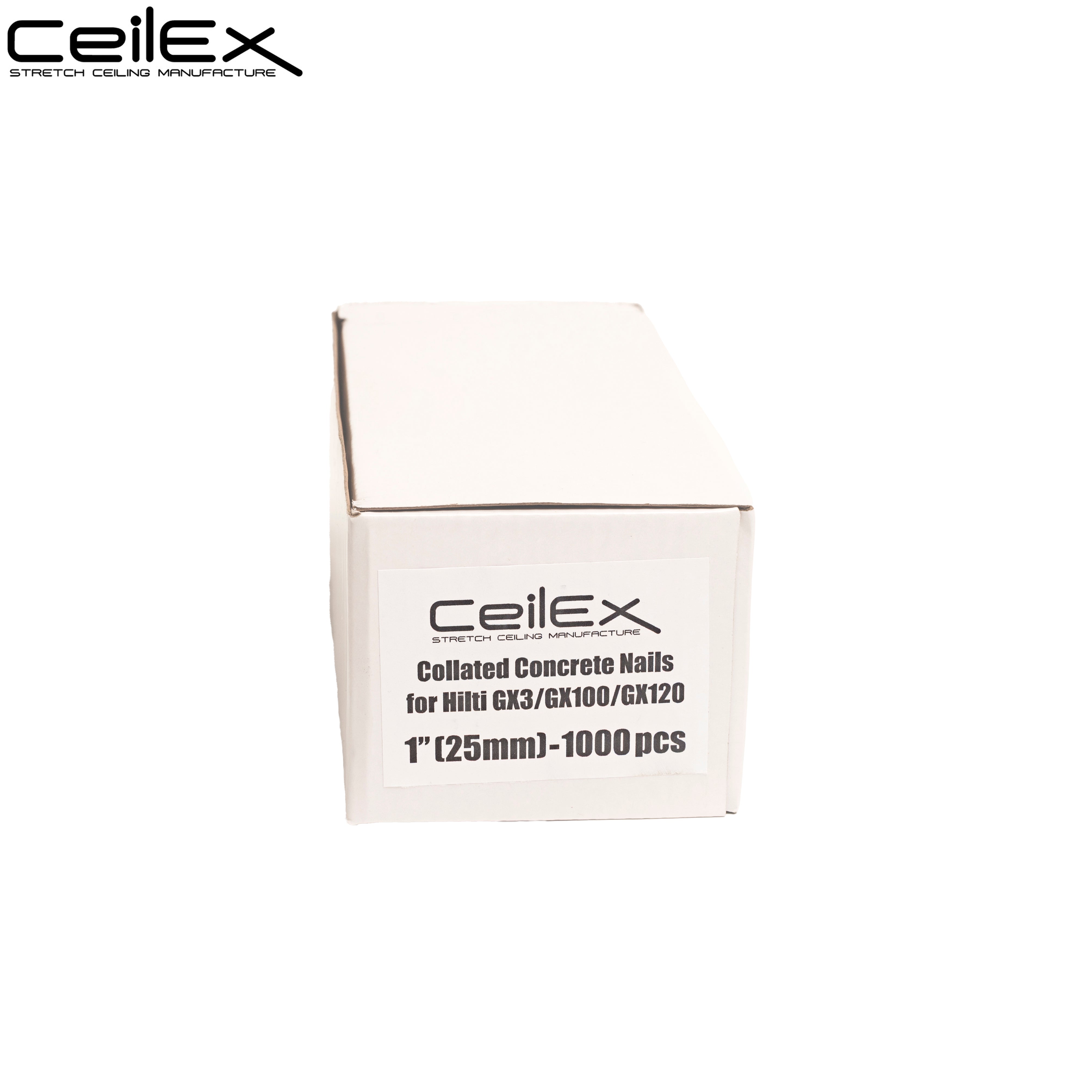 1000x Collated Concrete Nails 1'' (25mm) - for Hilti GX3/GX100/GX120