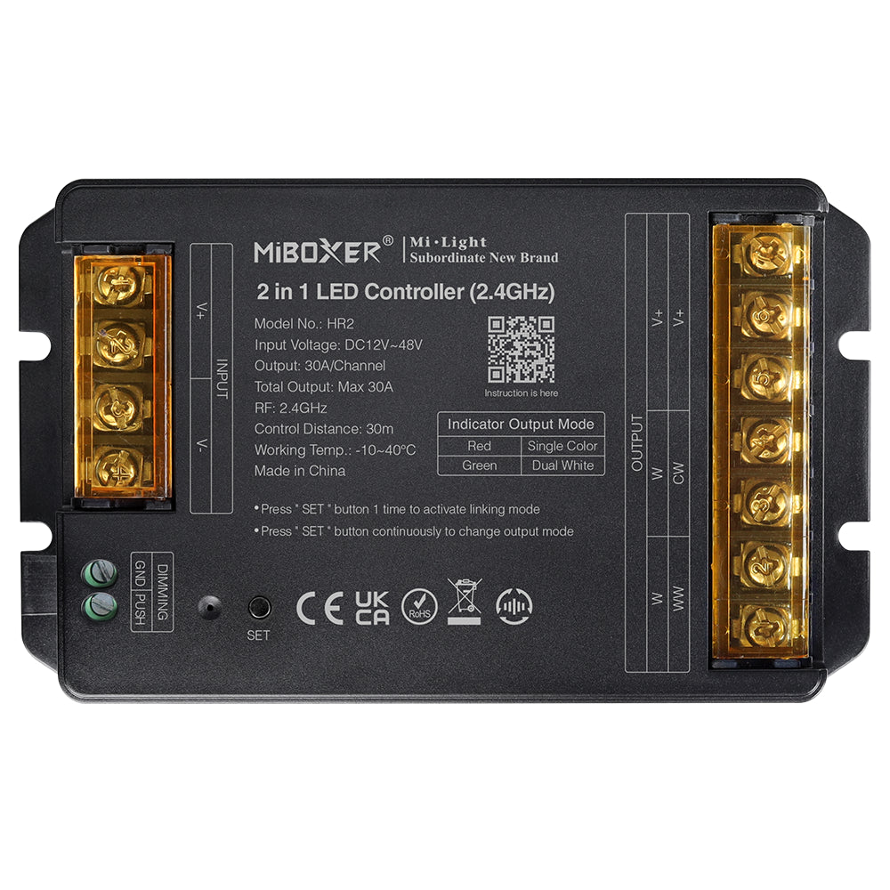 HR2 - 2 in 1 LED Controller (2.4GHz) Output Max 30A
