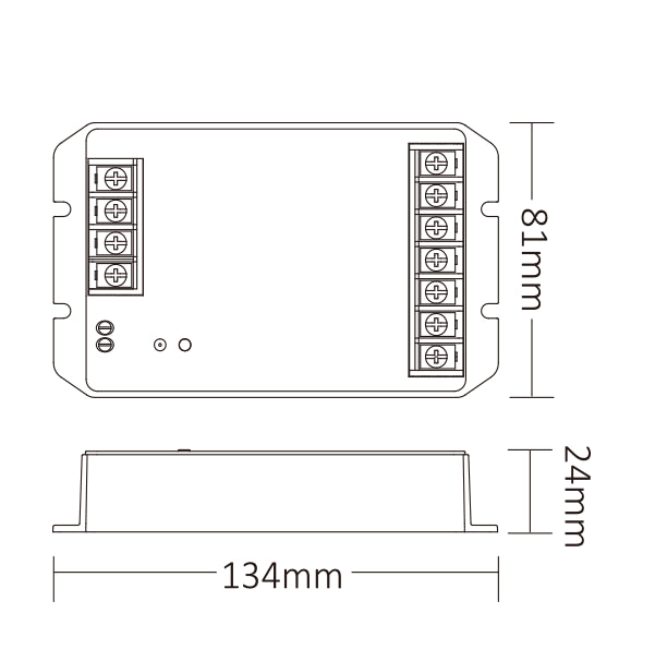HW2 - 2 in 1 LED Controller (WiFi+2.4G) Output Max 30A