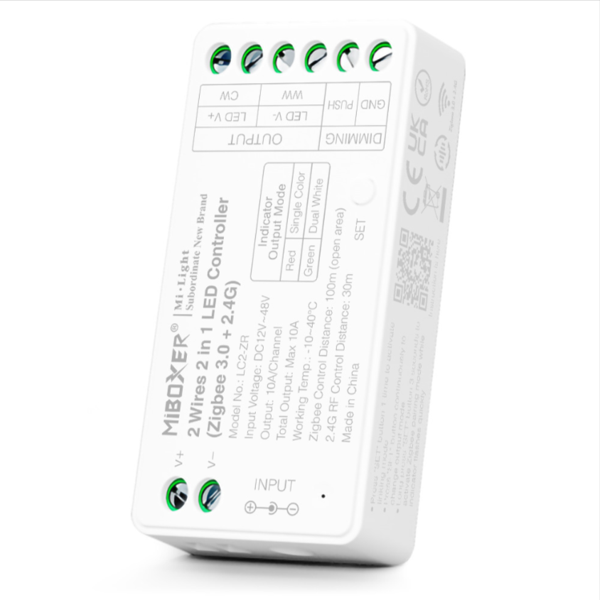 LC2-ZR - 2 Wires 2 in 1 LED Controller (Zigbee 3.0+ 2.4G)